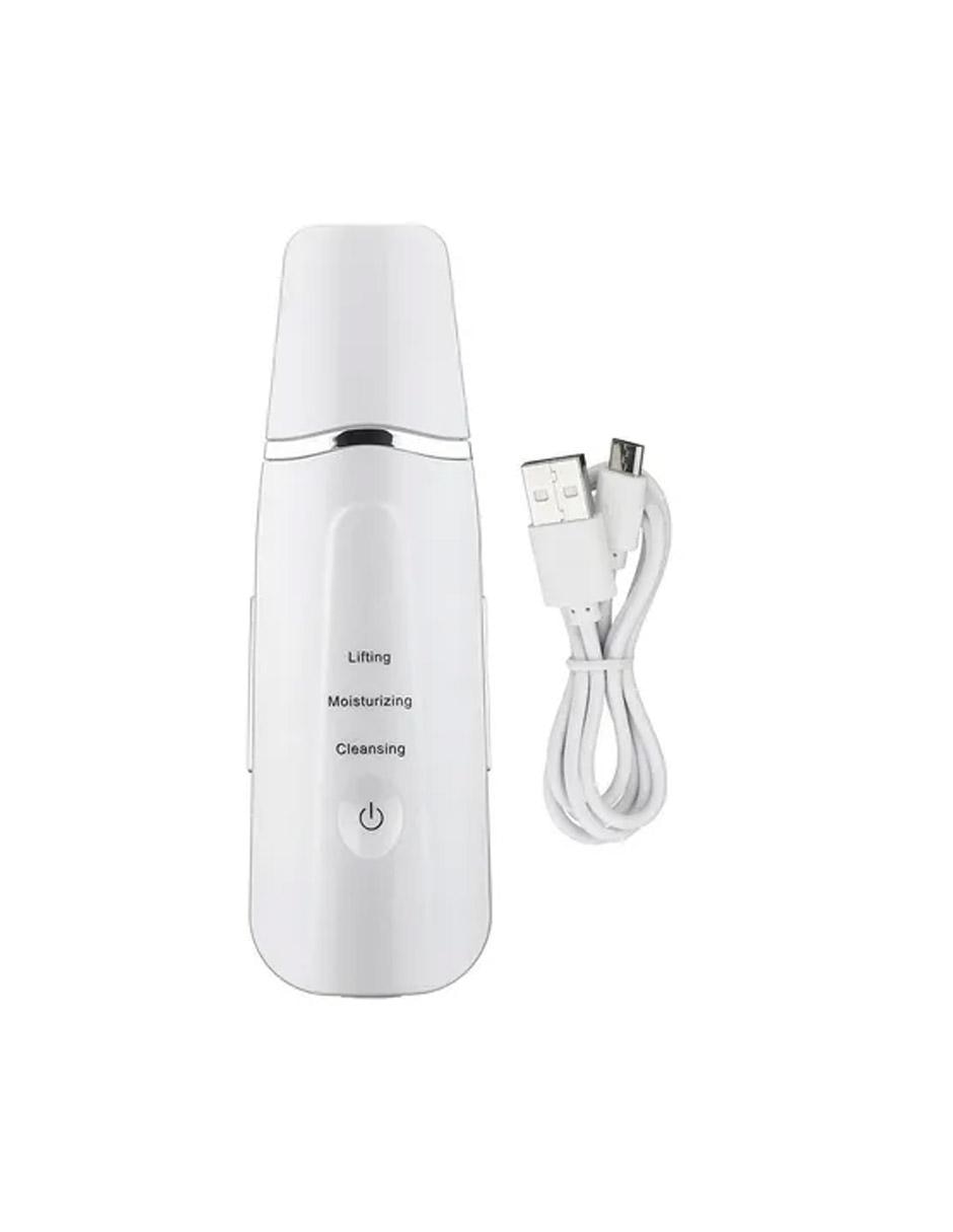 Limpiador Facial Ultrasónico Peeling Portátil Blanco - Image 2