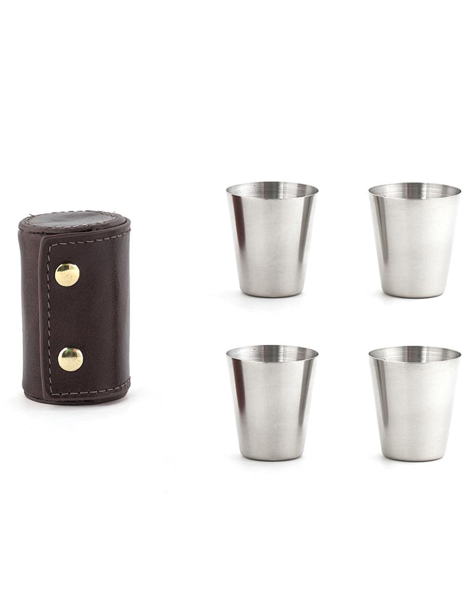 Vasos Tequileros Acero Inoxidable 4 Pzas - Image 1