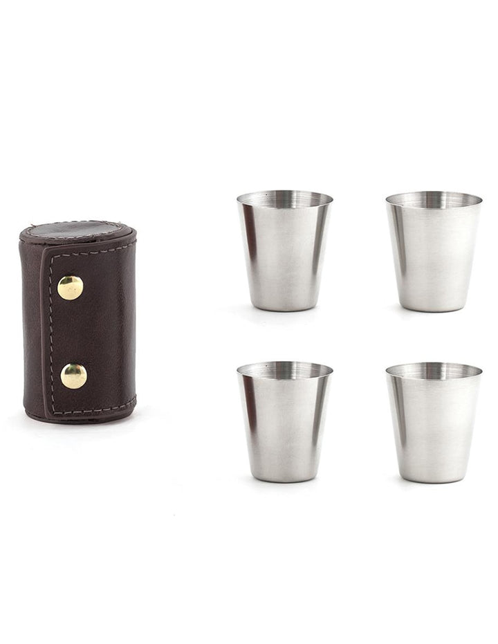 Vasos Tequileros Acero Inoxidable 4 Pzas - Image 1