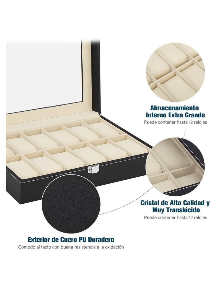 Estuche Exhibidor para Relojes CURREN 12 Espacios - Image 4