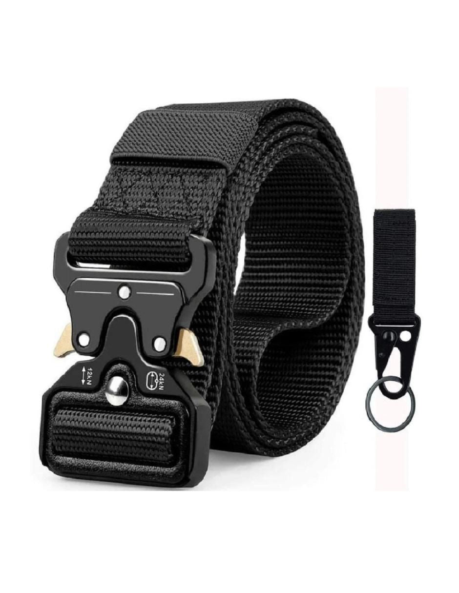 Cinturón Táctico Negro Militar 125cm Unisex - Image 1