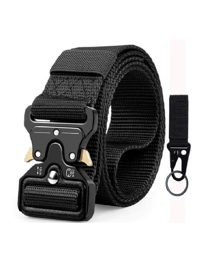 Cinturón Táctico Negro Militar 125cm Unisex - Image 1