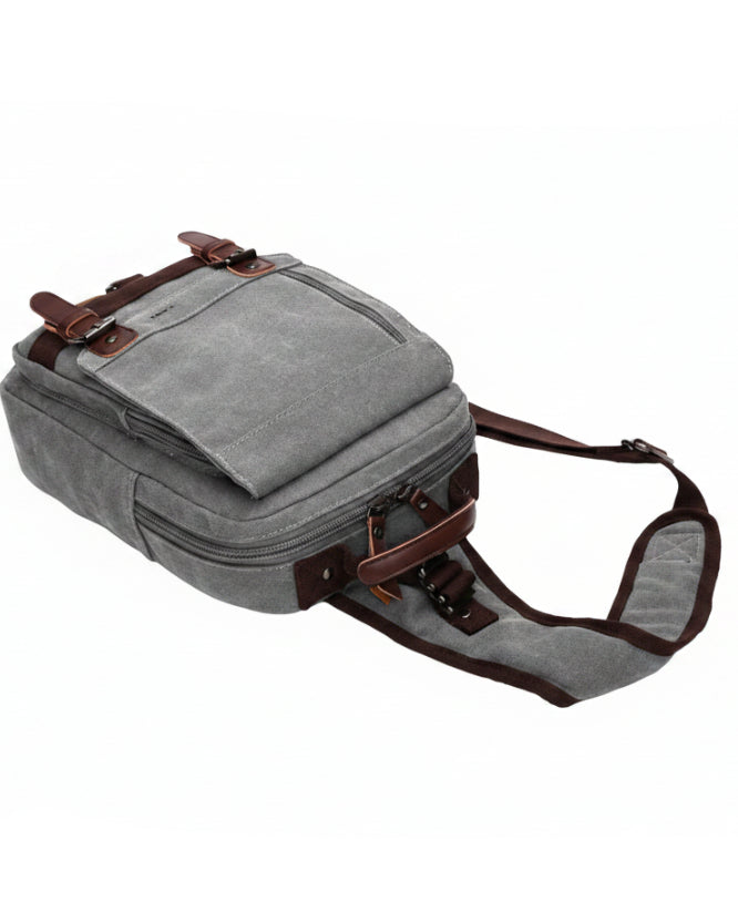 Mochila Bandolera Impermeable Cierres Dobles - Image 2