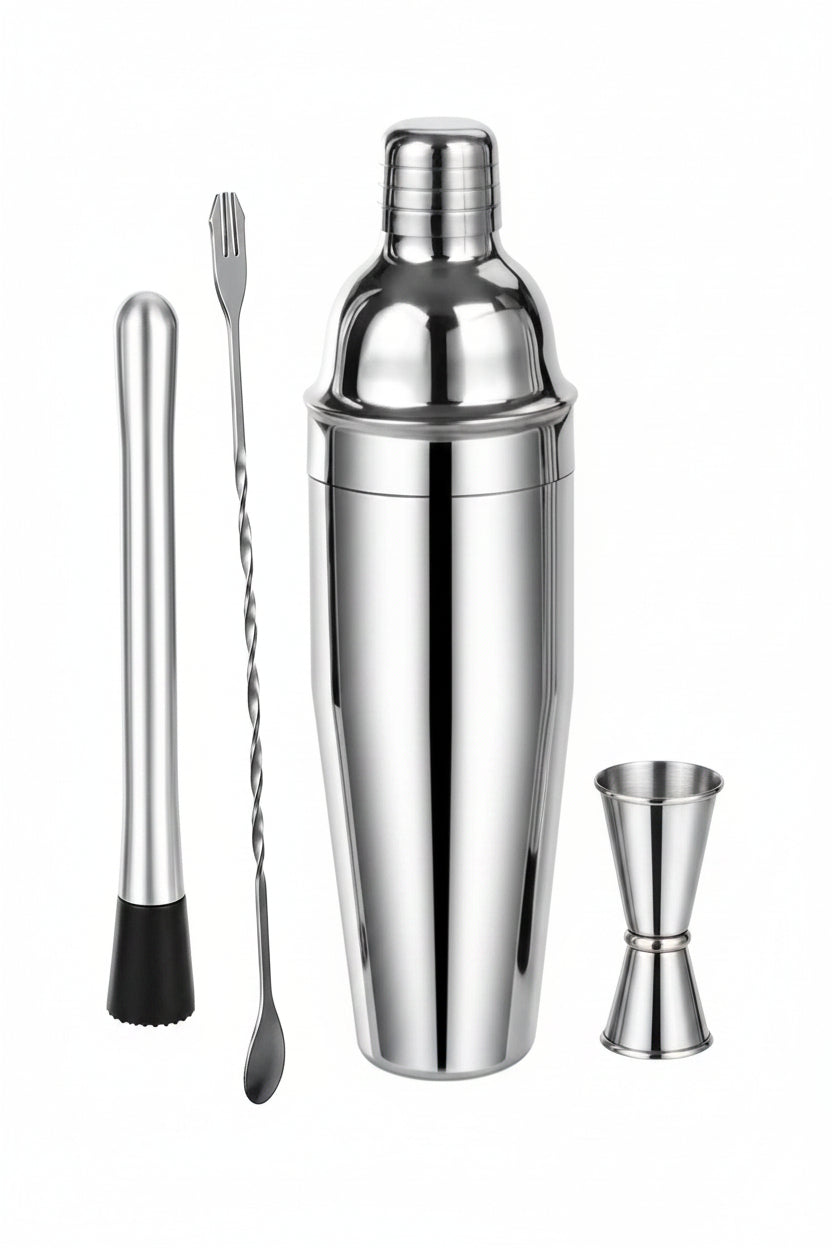 Set de Coctelera de Acero Inoxidable 10 Piezas - Image 1