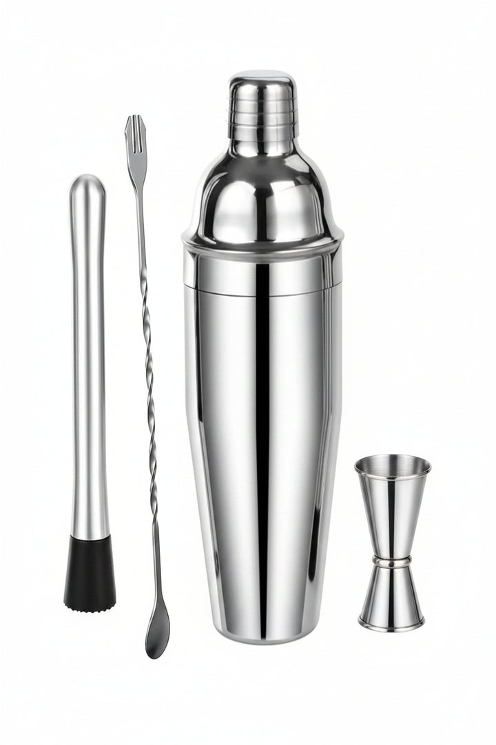 Set de Coctelera de Acero Inoxidable 10 Piezas - Image 1