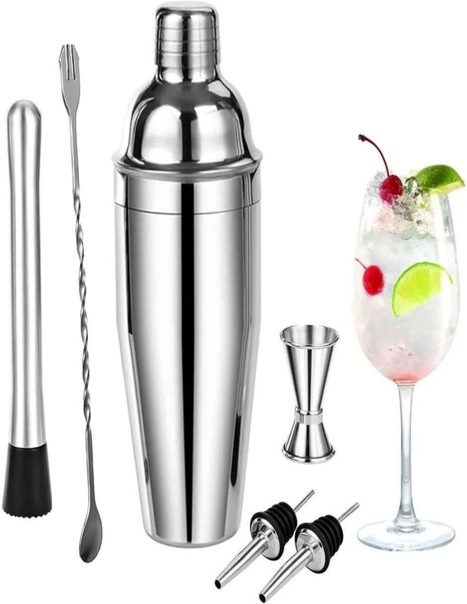Set de Coctelera de Acero Inoxidable 10 Piezas - Image 3