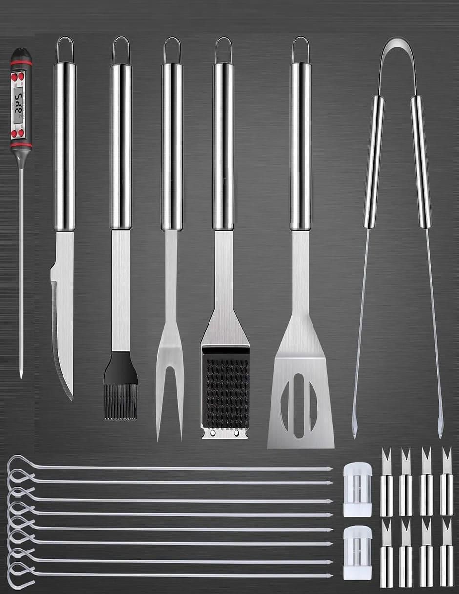 Set de Utensilios para Asar Acero Inoxidable 6 Piezas - Image 2