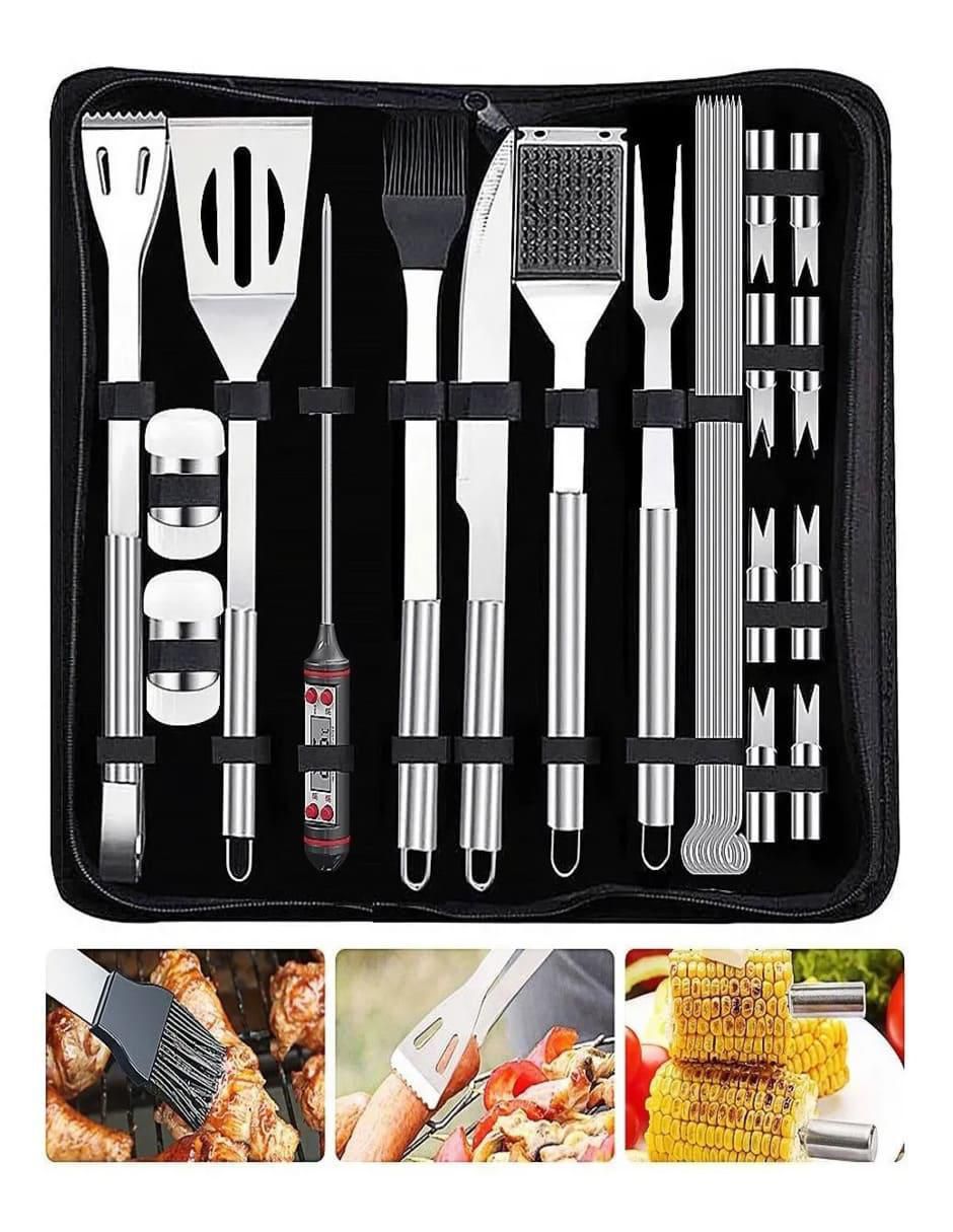Set de Utensilios para Asar Acero Inoxidable 6 Piezas - Image 4