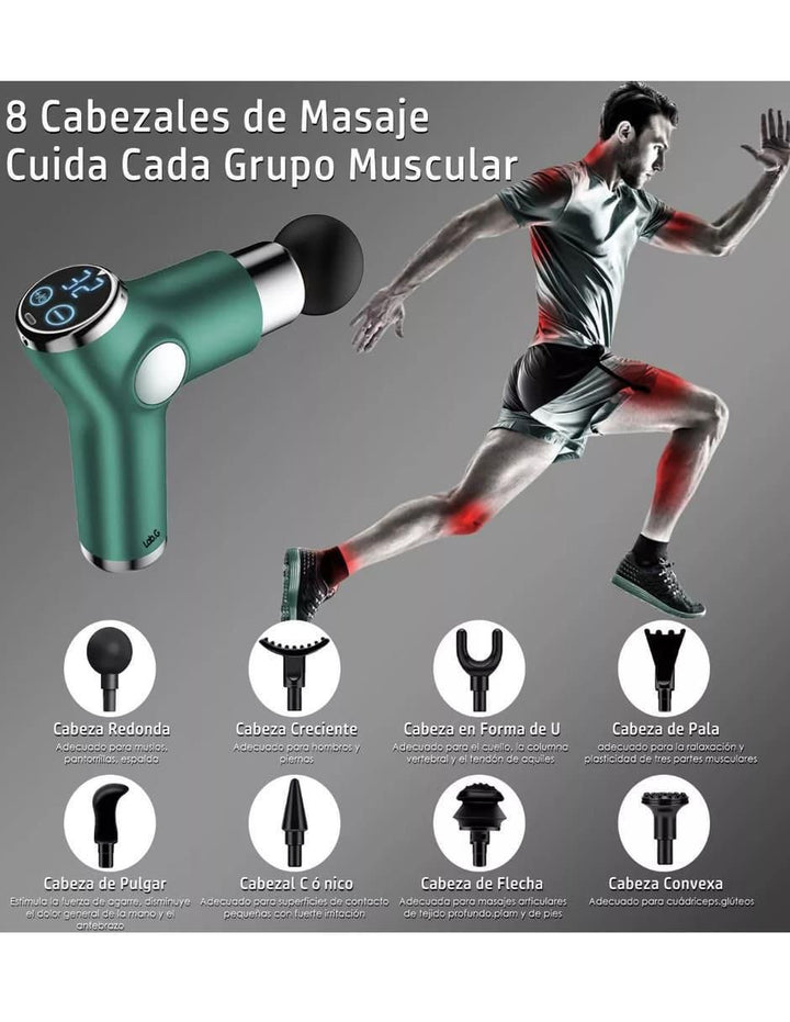 Pistola de Masaje Corporal 32 Velocidades LCD - Image 4