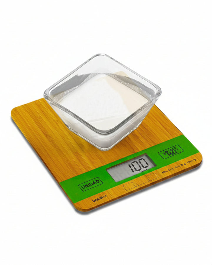 Báscula de Cocina Rhino Bambú 5kg Precisión 1g - Image 2