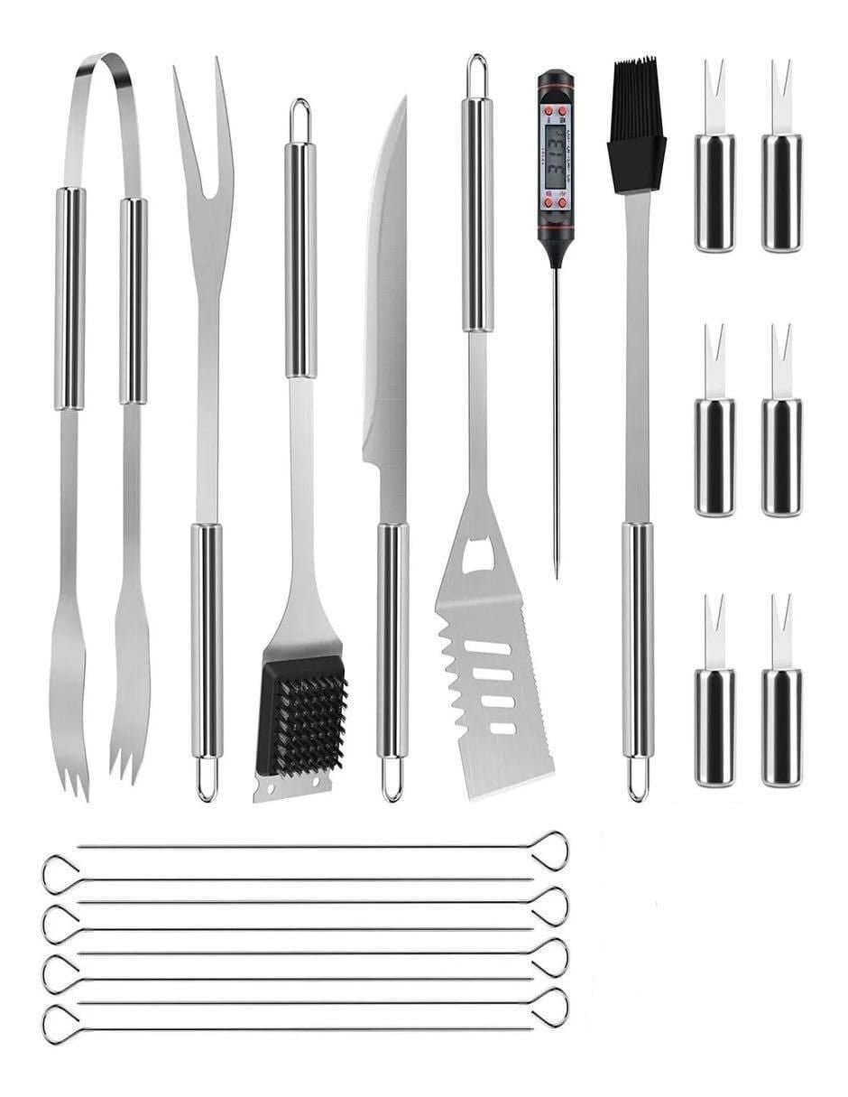 Set Asador Acero Inoxidable con Bolsa Oxford - Image 1