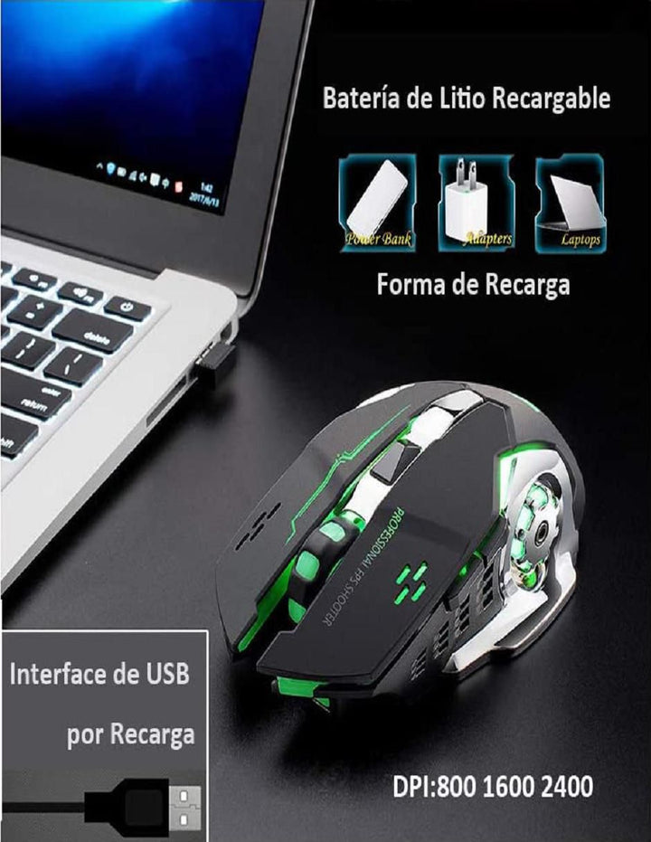 Mouse Gamer Inalámbrico Ziyou Lang X8 - Image 2