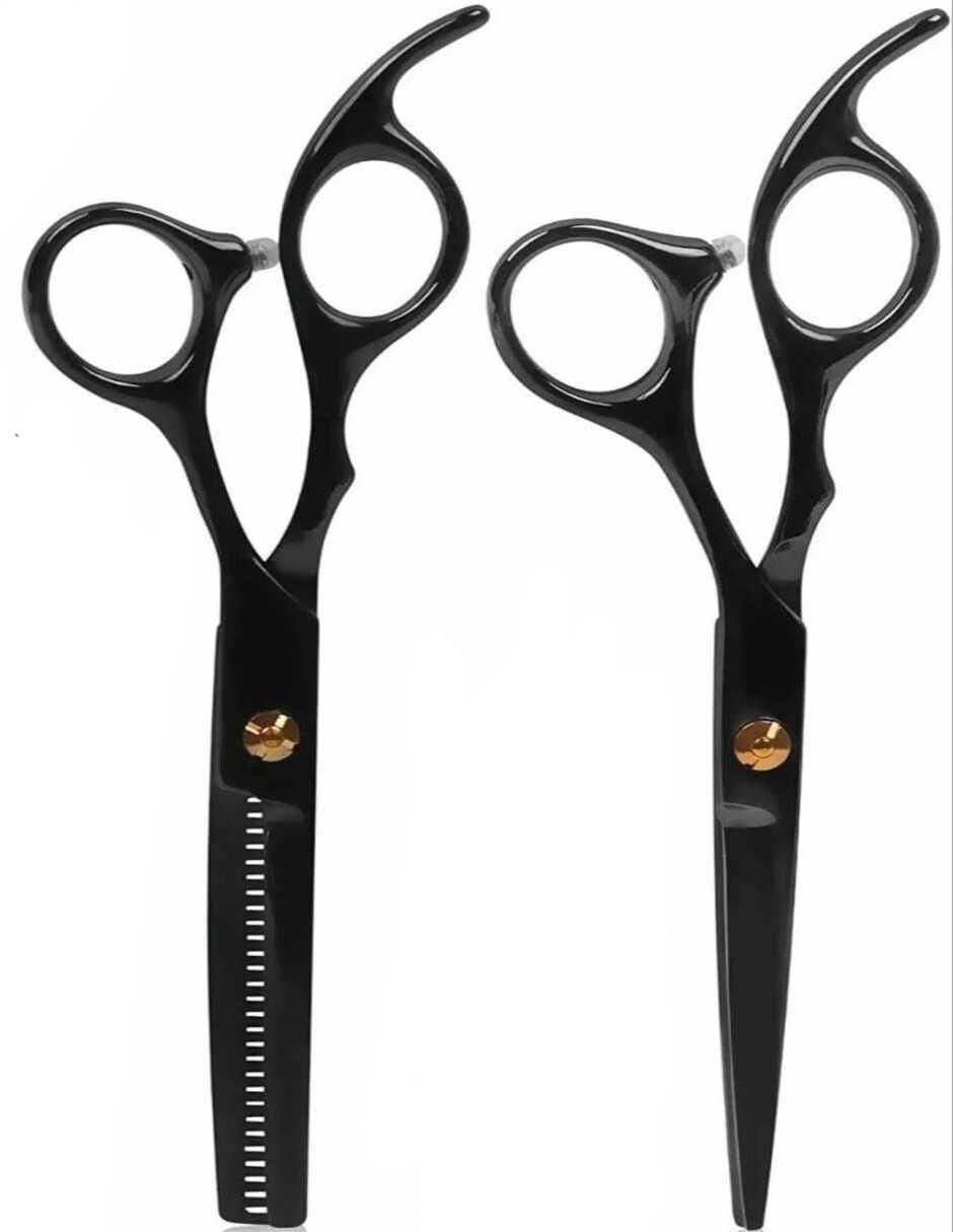 Tijeras Profesionales Barbería Punta Puntiaguda 2pz - Image 1