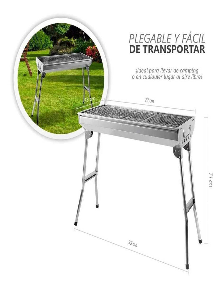 Asador de Carbón Aquila Sonora Plus Acero Inoxidable