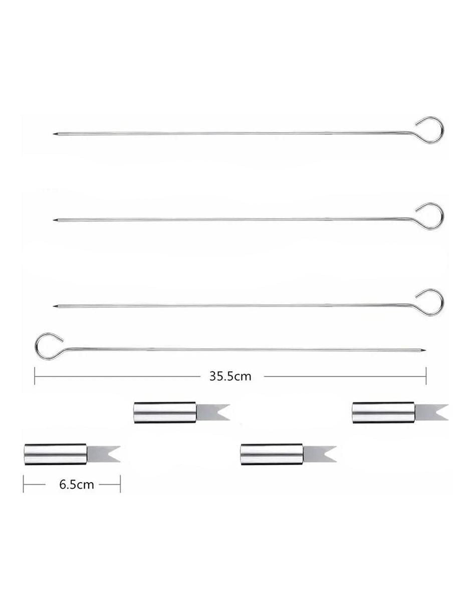 Juego Utensilios Asador Aquila Acero Inox 5 Piezas - Image 2
