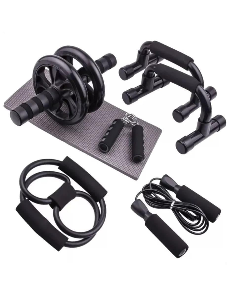 Set Rodillos Abdominales 6 en 1 con Cuerda para Saltar - Image 1
