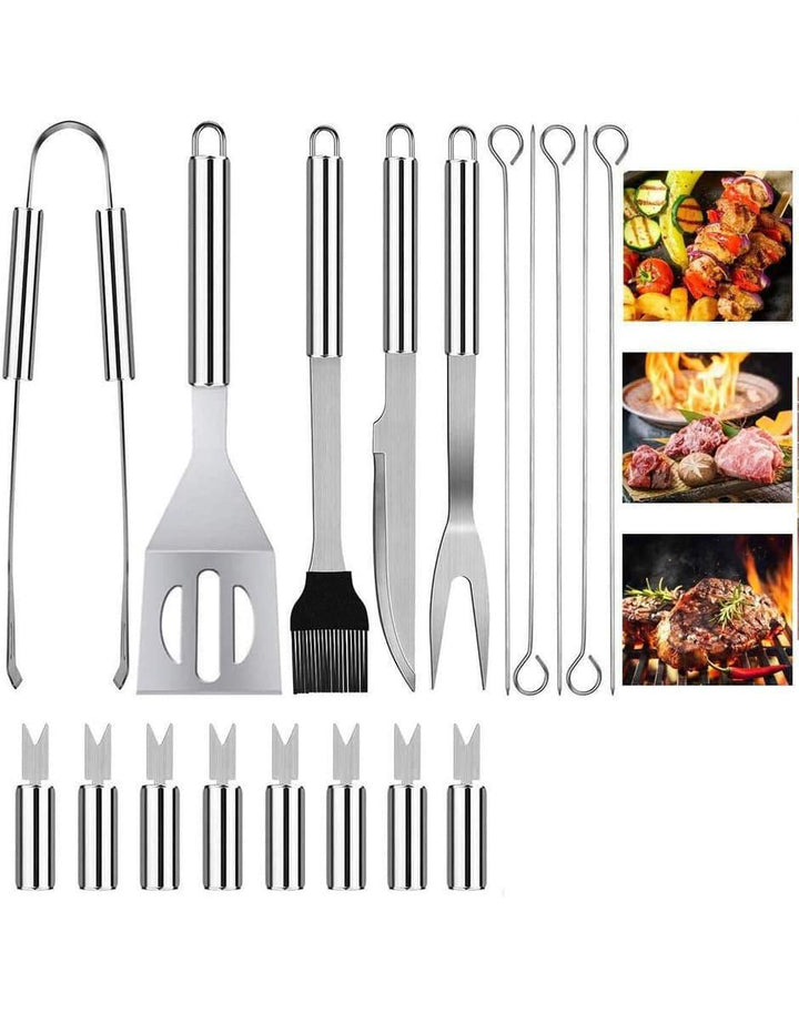 Set de Utensilios para Asar Acero Inoxidable 5 Piezas - Image 3