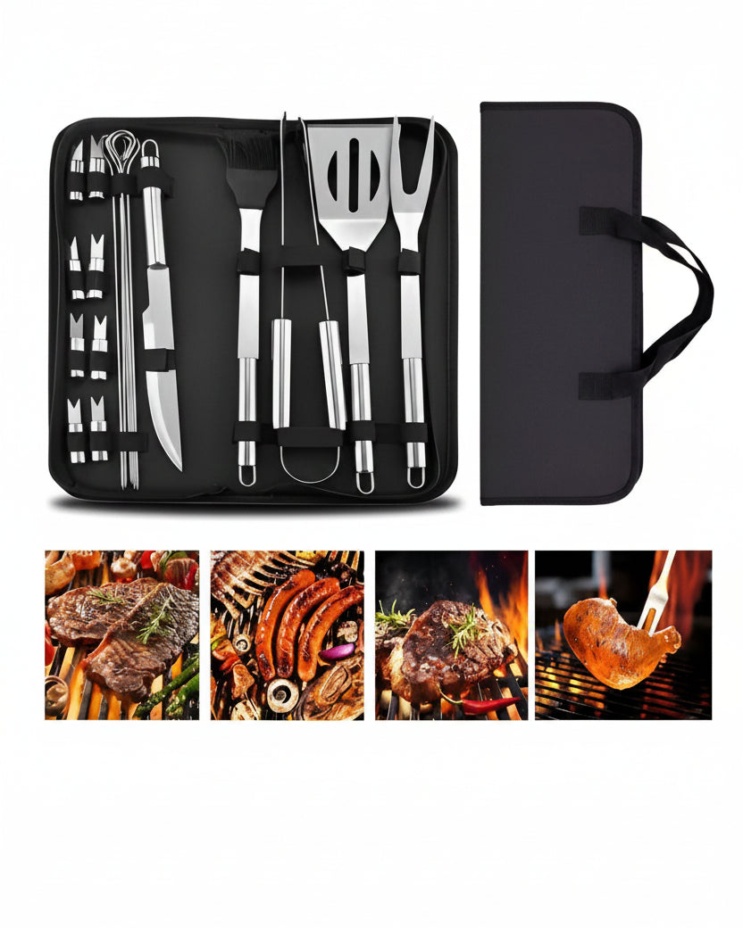 Set de Utensilios para Asar Acero Inoxidable 5 Piezas - Image 4