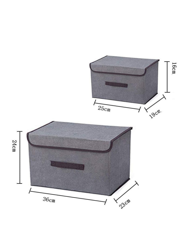 Caja de Tela Cuadrada Organizadora con Tapa - Image 3