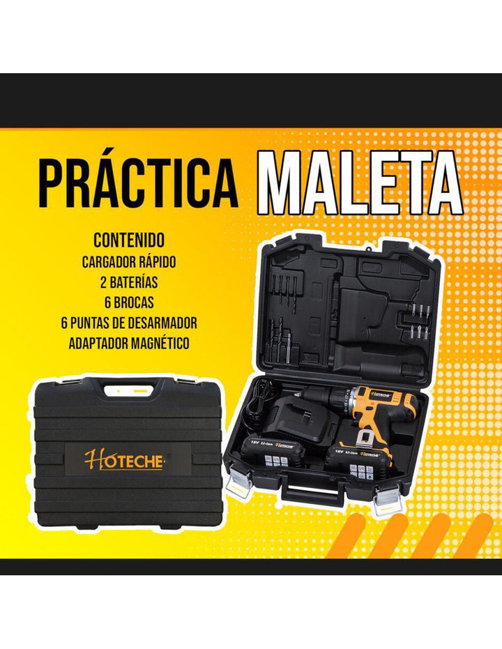 Taladro Inalámbrico Hoteche 18V Li-ion - Image 8