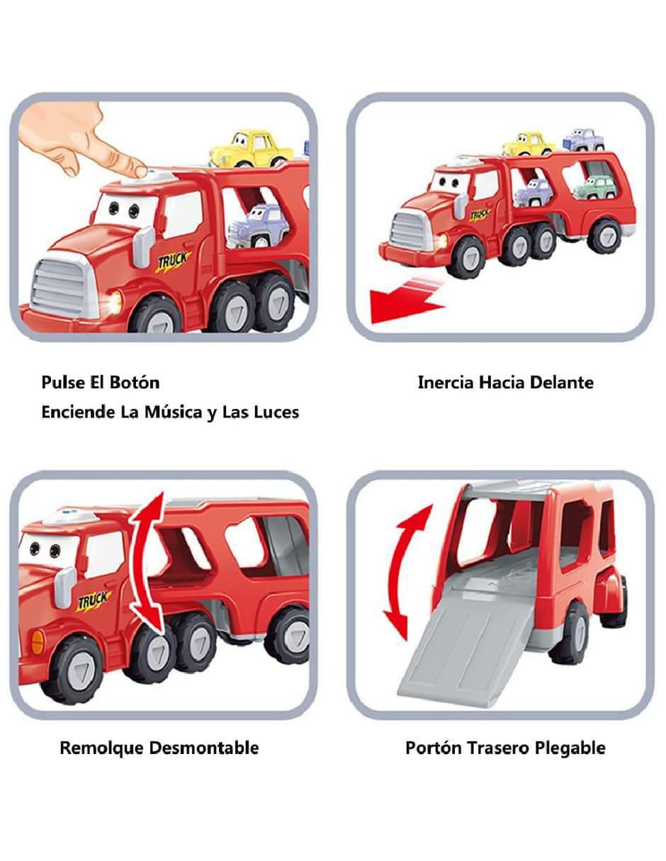 Camión de Transporte 4 Minibuses Juguete - Image 3