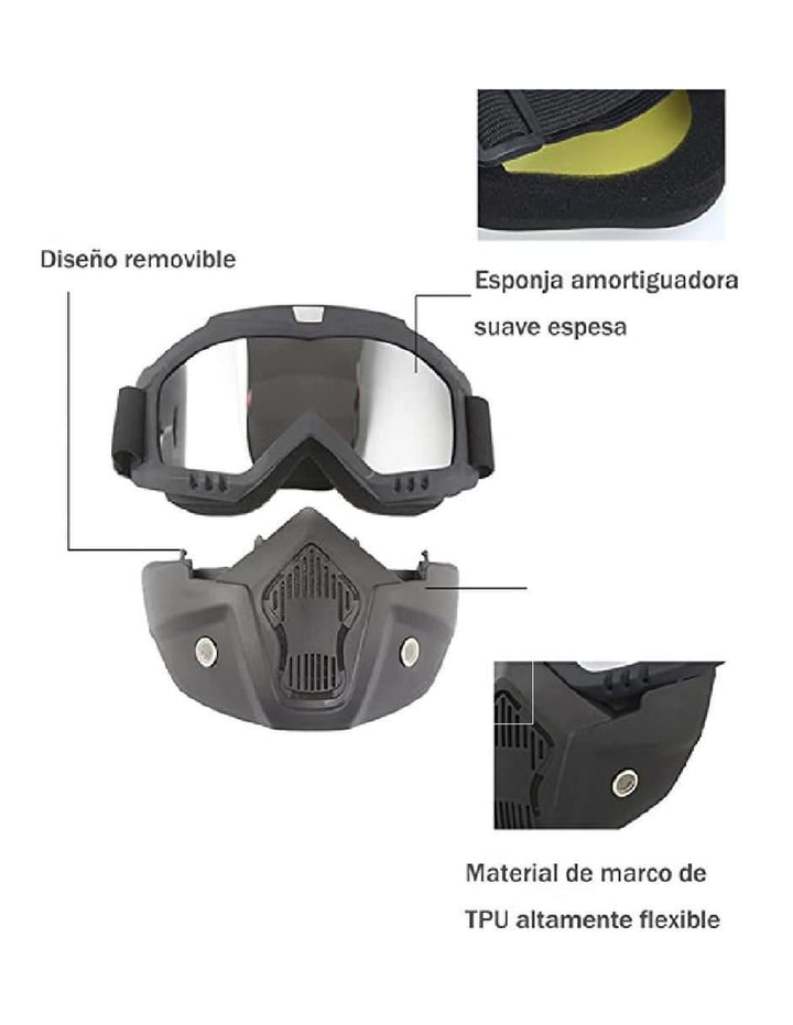 Lentes Ciclismo Espejo Polarizados Desmontables - Image 2