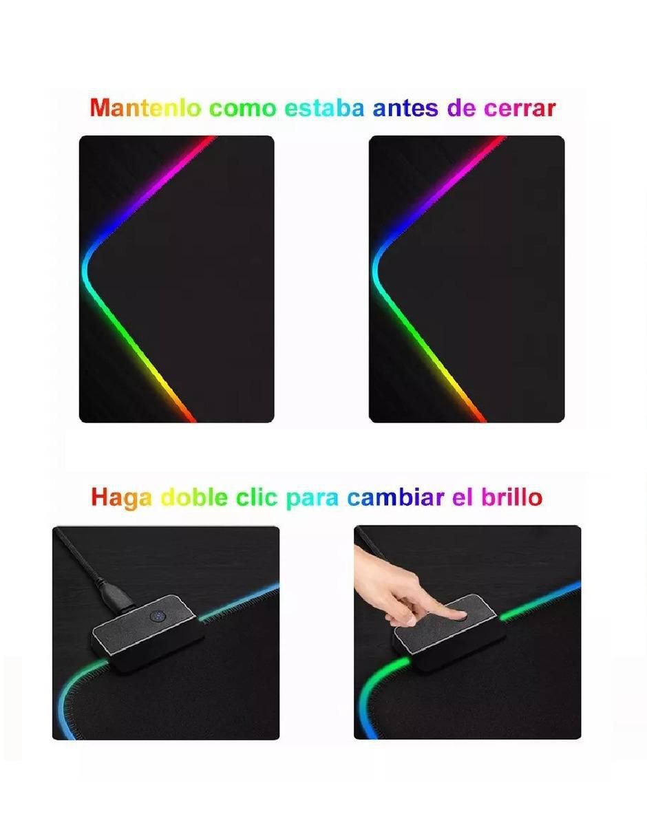 Mouse Pad RGB Antideslizante Impermeable - Image 2