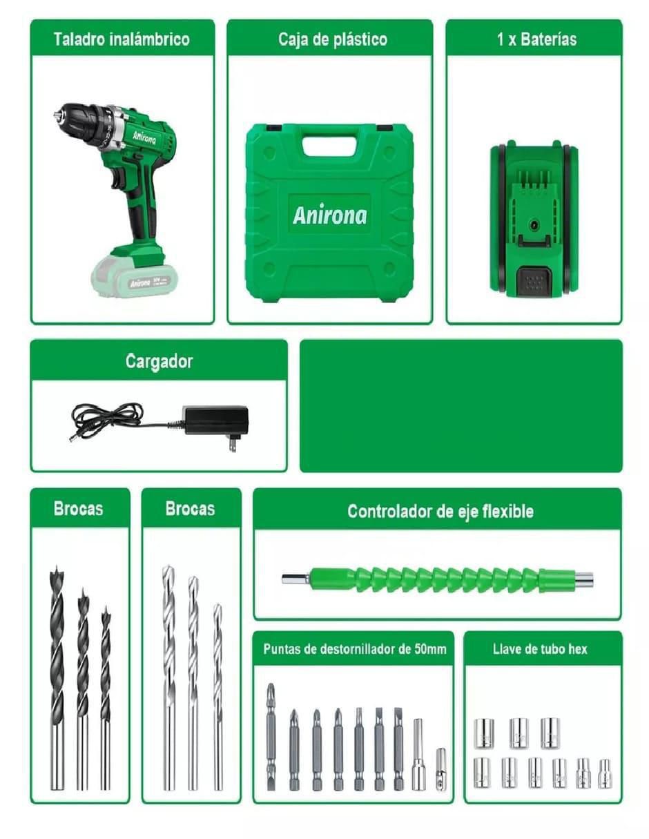 Taladro Atornillador Inalámbrico Anirona 20V - Image 4