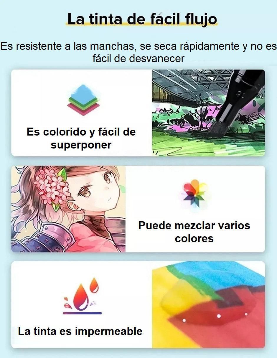 Plumones Profesionales 168 Colores Sistema Munsell - Image 3