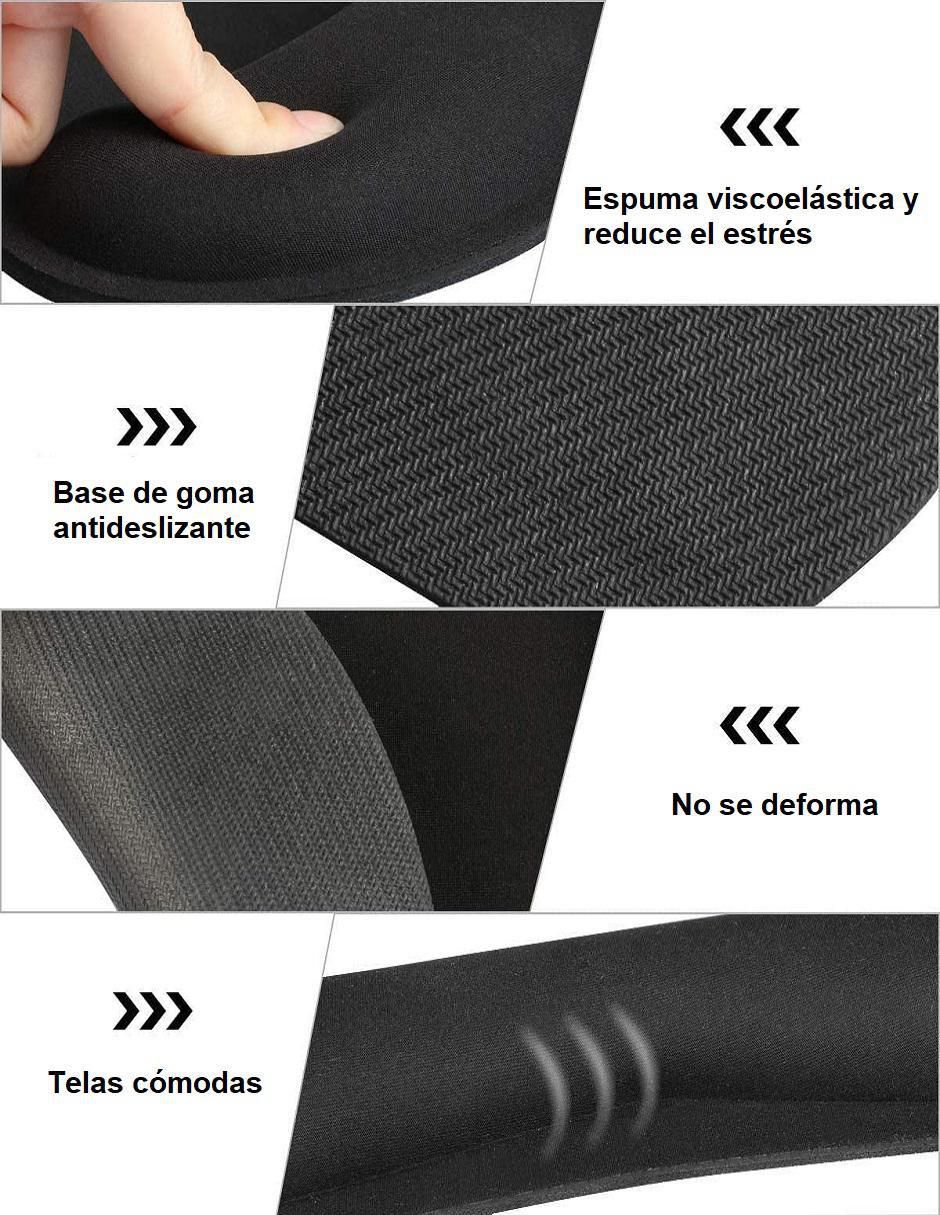 Mouse Pad con Reposamuñecas Antideslizante Set - Image 2
