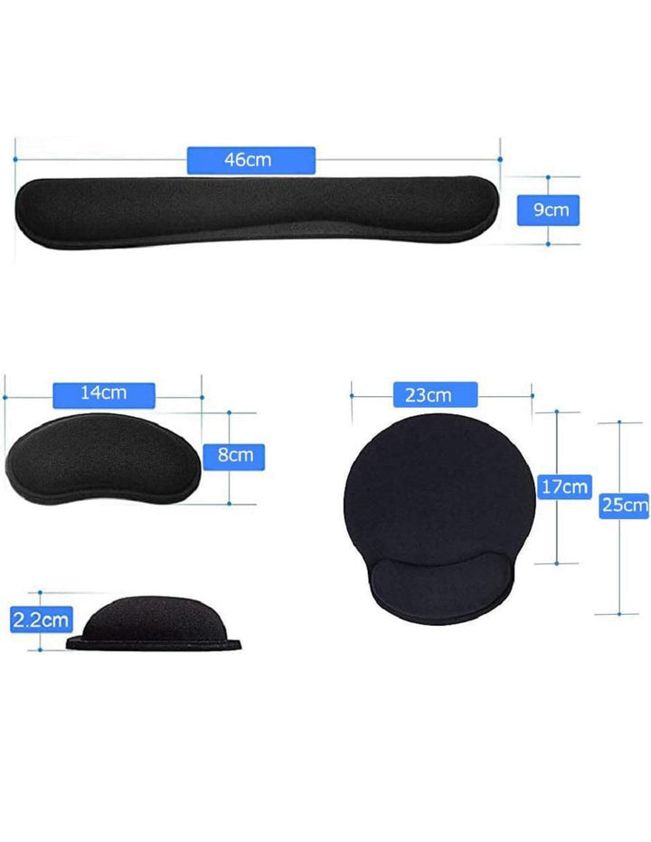 Mouse Pad con Reposamuñecas Antideslizante Set - Image 4