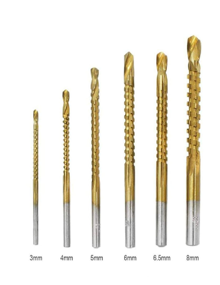 Brocas para Madera HSS Titanio 6 Piezas - Image 2