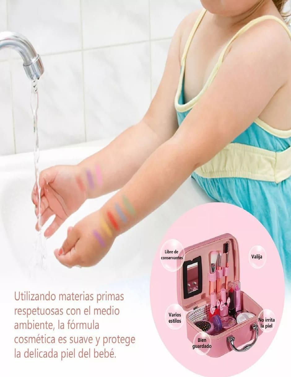 Kit de Maquillaje para Niñas con Bolsa y Accesorios - Image 2