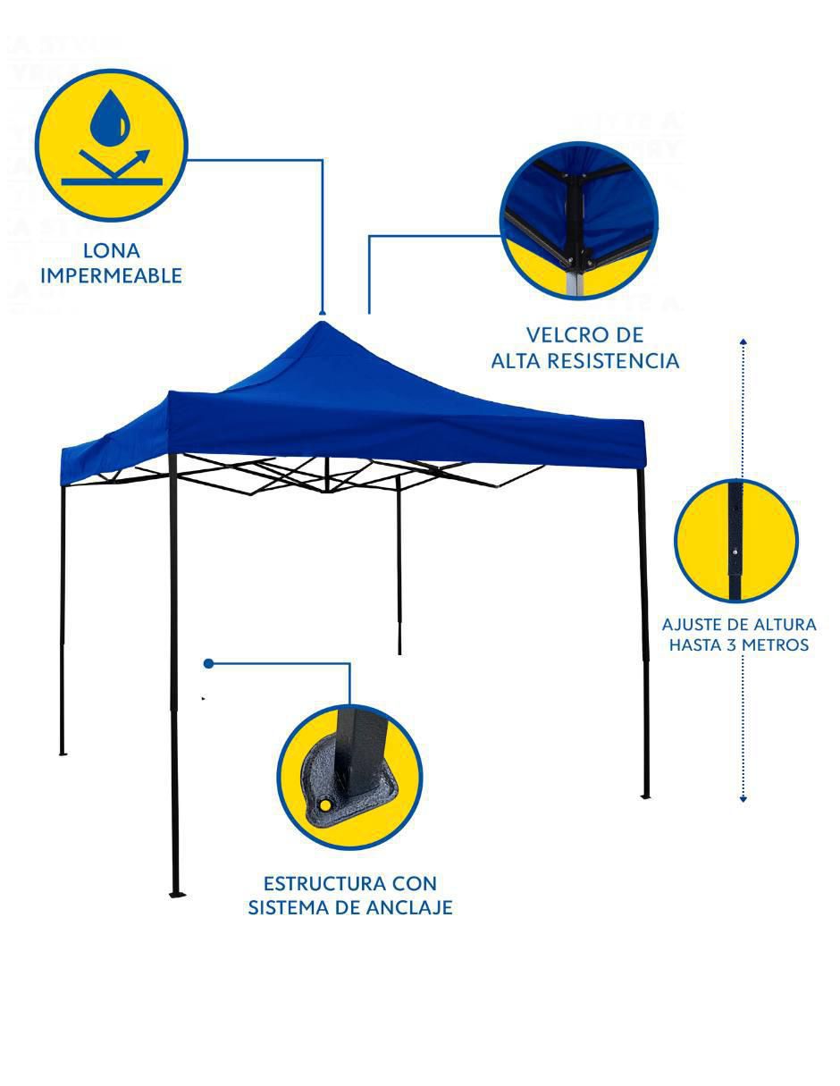 Carpa Styrka Plegable 3x3 Impermeable - Image 2