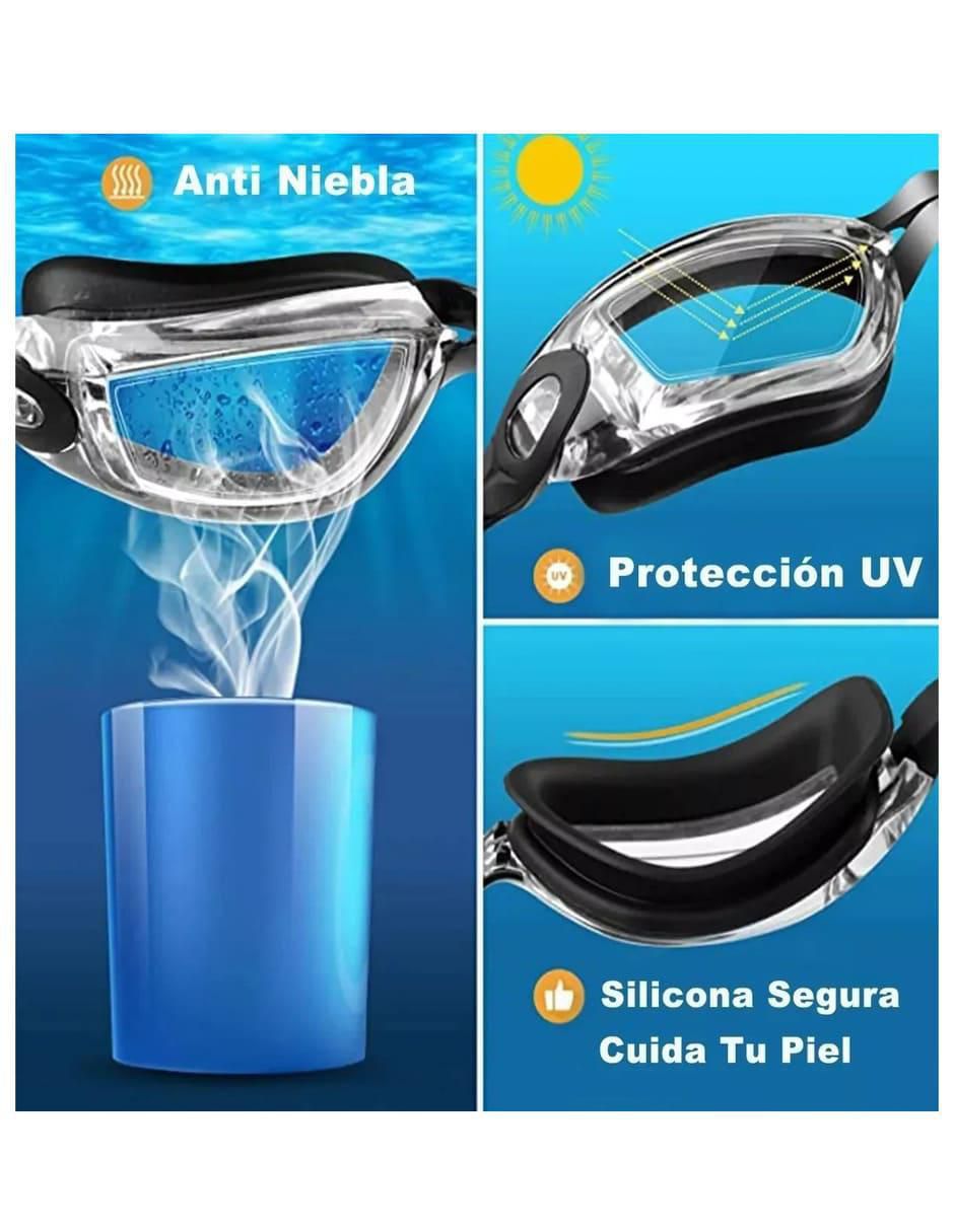 Goggles Natación Antivaho Protección UV Unisex - Image 3