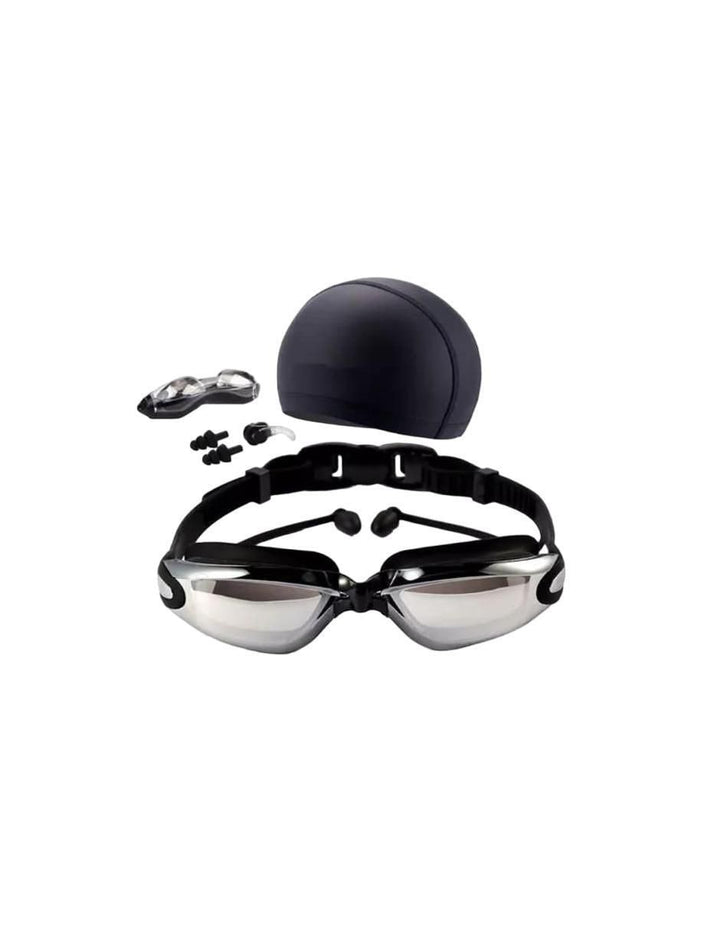 Kit Natación Lentes Gorro Clips Antivaho UV - Image 1