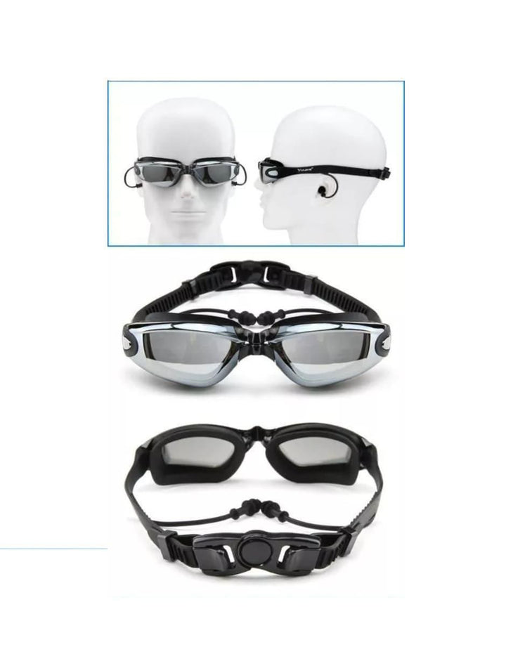 Kit Natación Lentes Gorro Clips Antivaho UV - Image 2