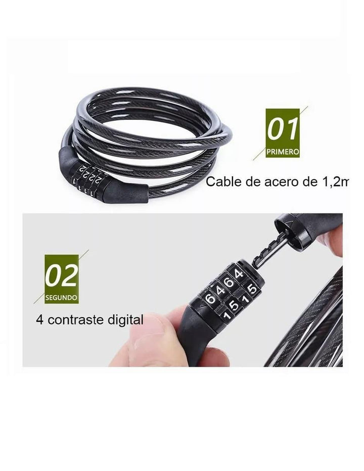 Candado Cadena Reforzado Alta Seguridad Bicicleta - Image 2