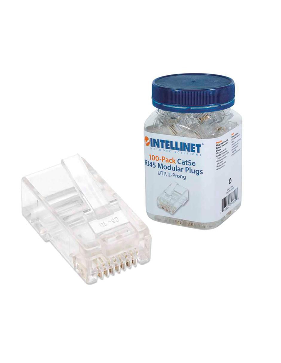 Set Conector RJ45 Intellinet Cat 5e Oro 10 Piezas - Image 1