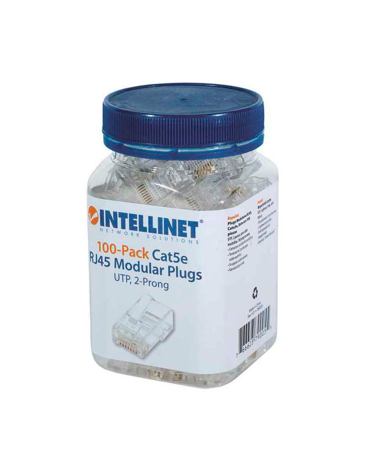 Set Conector RJ45 Intellinet Cat 5e Oro 10 Piezas - Image 3