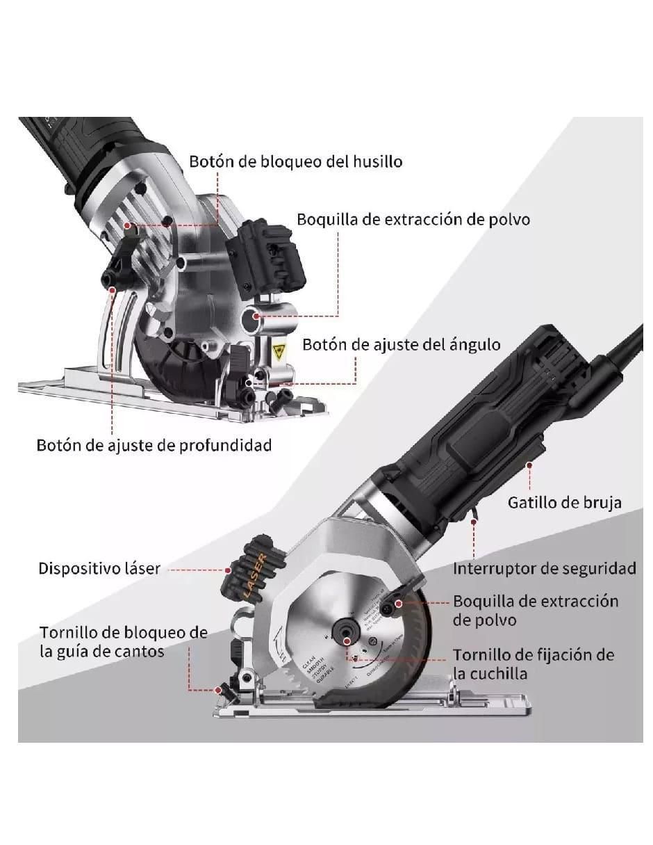 Lijadora Orbital 500W Portátil Empuñadura Goma - Image 2