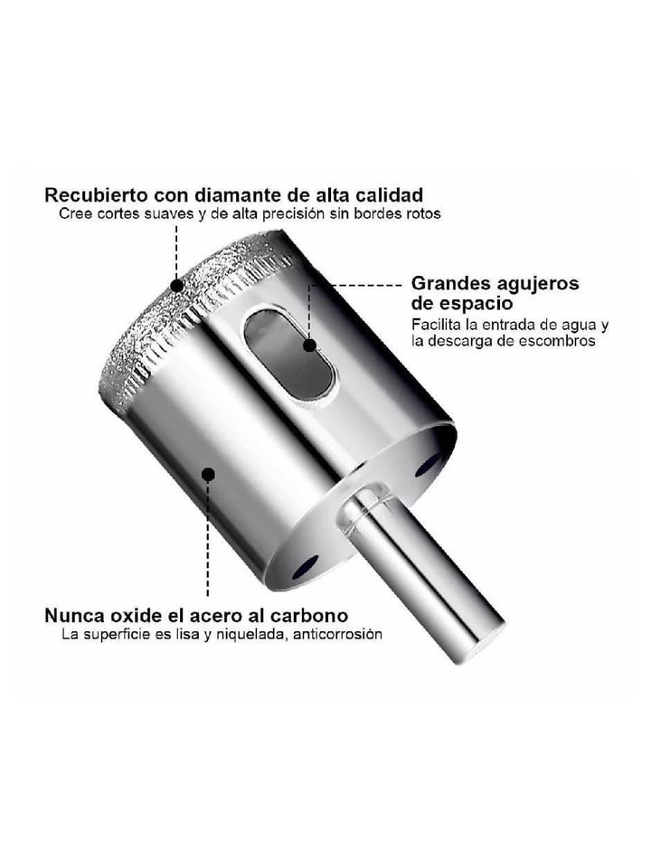 Brocas para Concreto Diamante de Acero 16 Piezas - Image 3