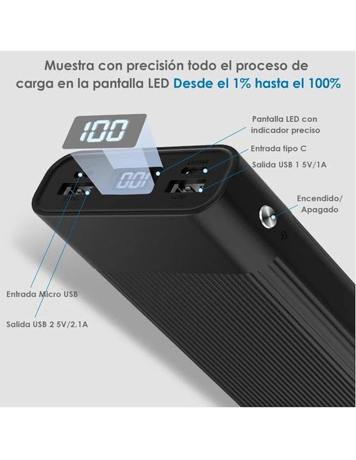 Batería Portátil 20000 mAh de 1 Hora - Image 3