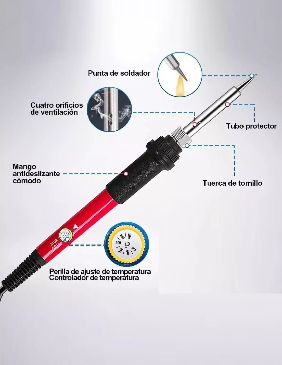 Cautín de Puntas Intercambiables Acero - Image 2