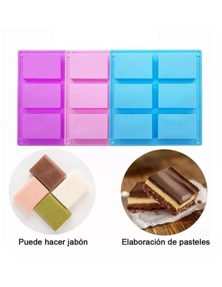 Moldes de Silicona para Jabón 3 Piezas - Image 2