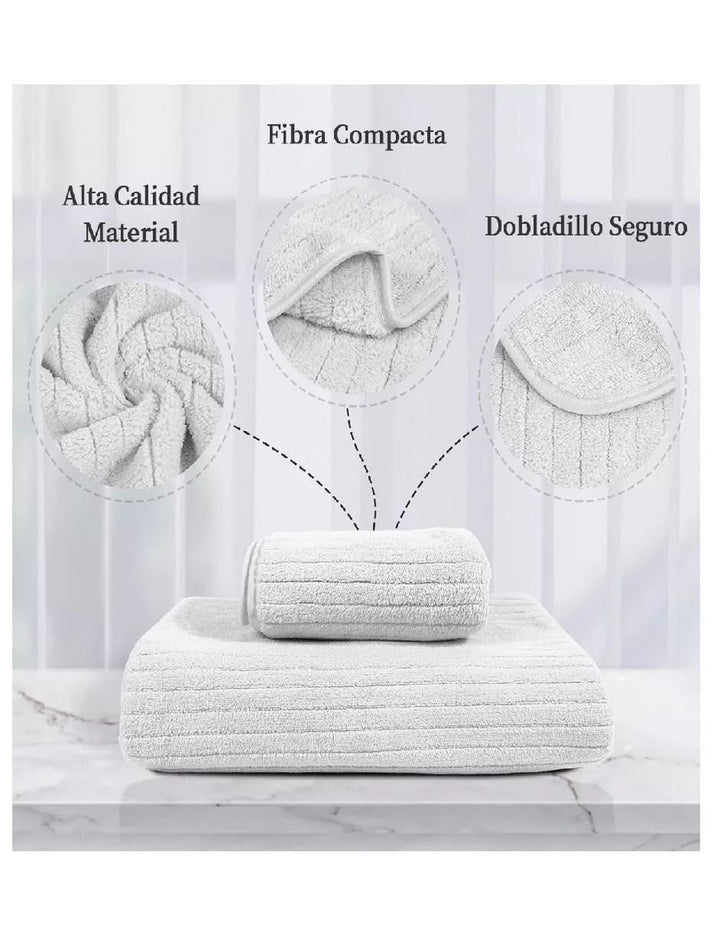 Toalla de Baño Microfibra Doble Cara 70x140cm - Image 2