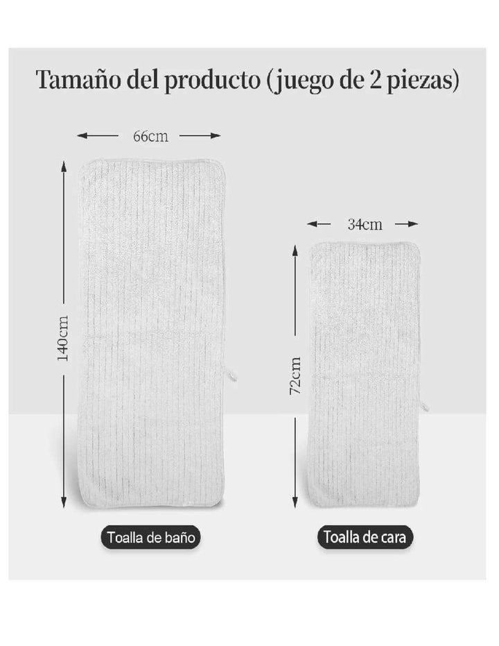 Toalla de Baño Microfibra Doble Cara 70x140cm - Image 4
