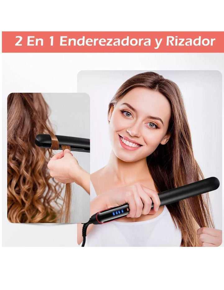 Plancha Alaciadora Cerámica con Rizador y Guante - Image 2
