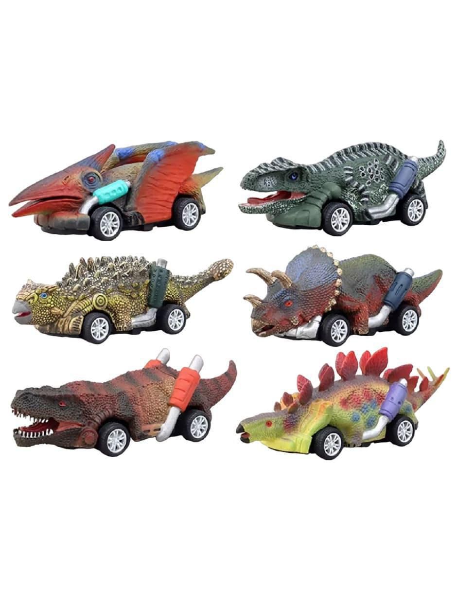 Set de 6 Autos de Juguete Dinosaurio - Image 1