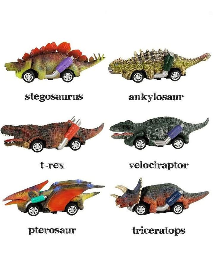 Set de 6 Autos de Juguete Dinosaurio - Image 3